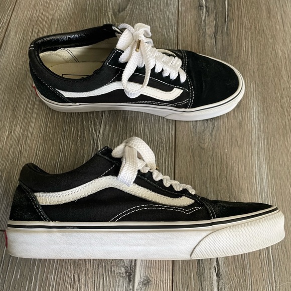 Vans Shoes - Vans Canvas Old Skool Black & White Shoes